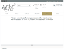 Tablet Screenshot of justknitit.com